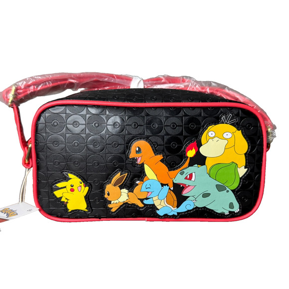 Pokemon Loungefly Leading the Team Crossbody Bag Pikachu & Friends Purse NWT - Picture 1 of 4